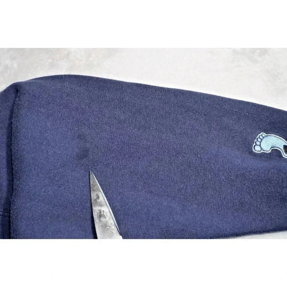 Vtg. E5 M Hoodie Sweatshirt North Carolina Tar Heels Medium Gray UniseX - Picture 14 of 16